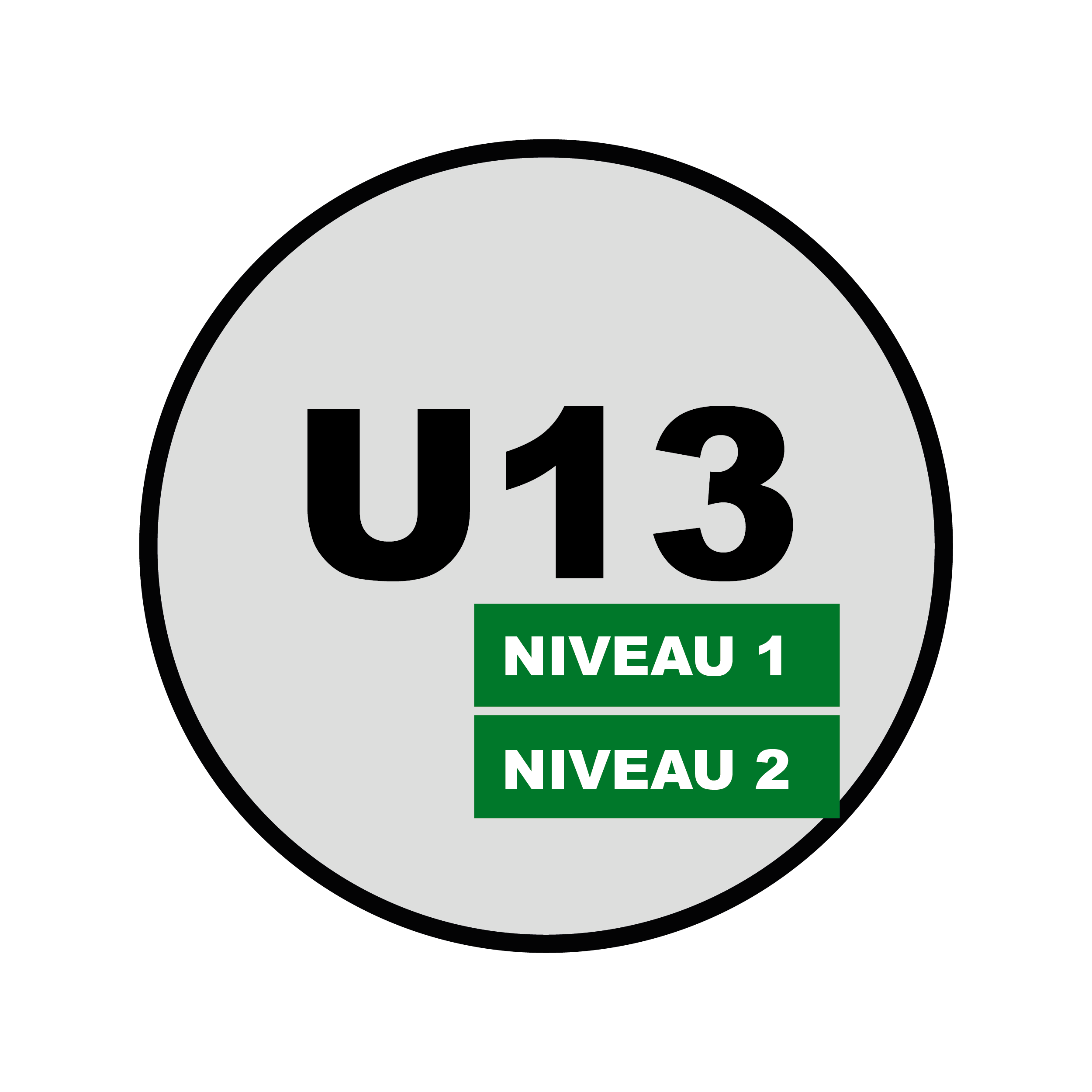 Catégorie U13 - Niveau 1 & 2